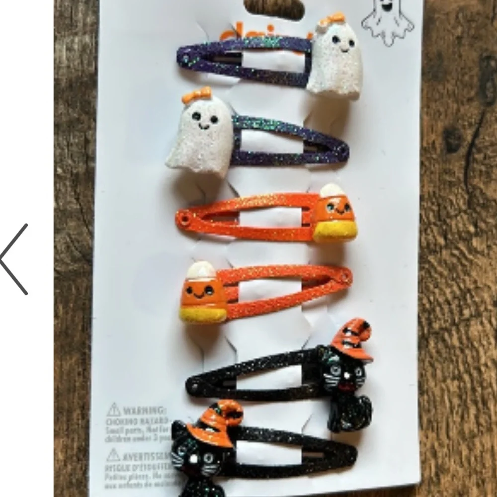 Claire’s Halloween Glitter Snap Hair Clips